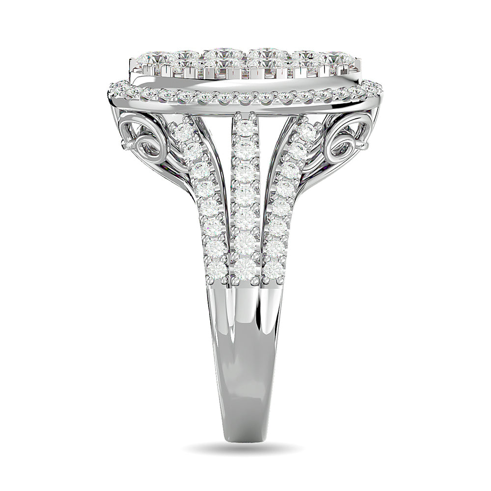 Diamond 2 Ct Tw Engagement Ring In 14K White Gold