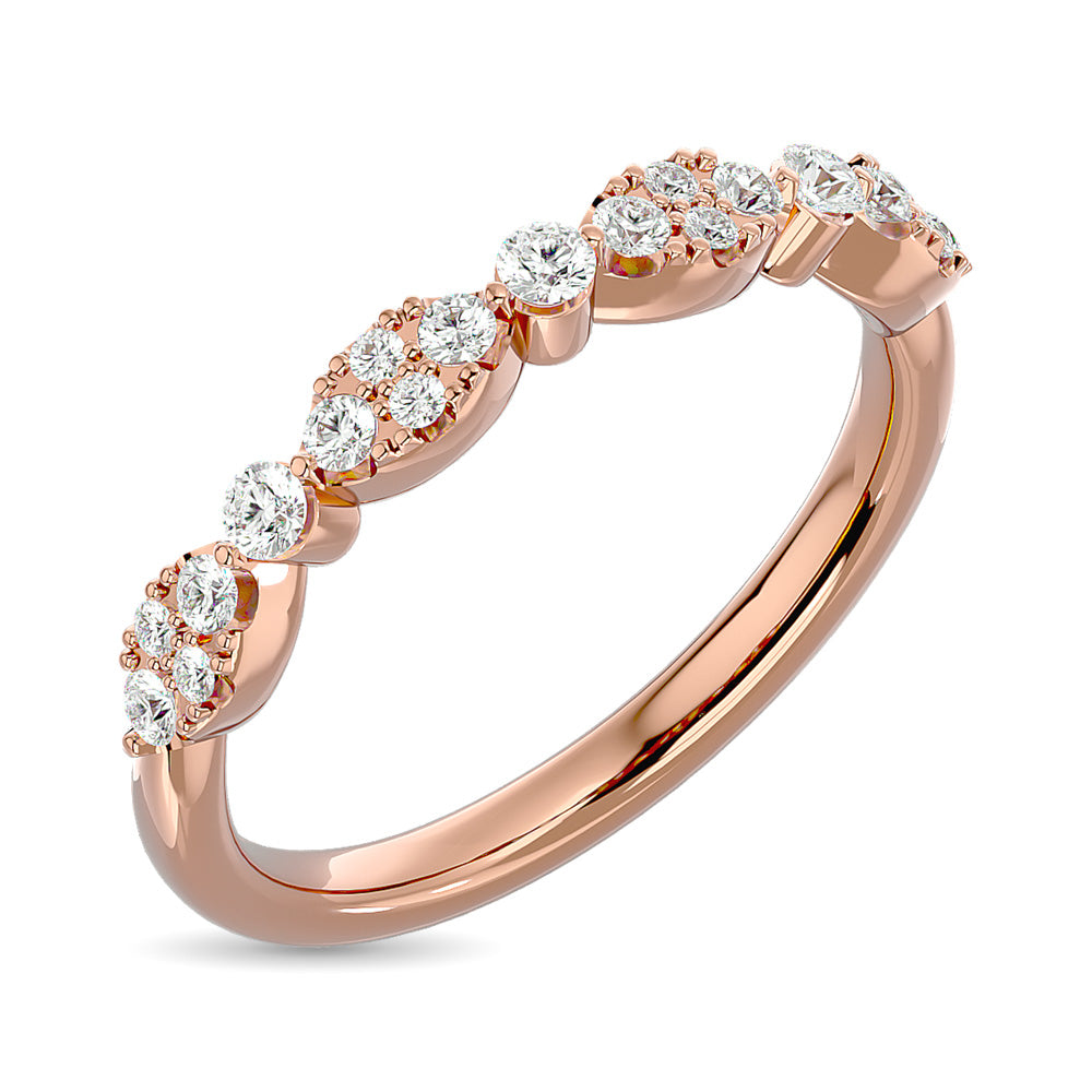 Diamond 1/3 Ct Tw Band In 14K Rose Gold