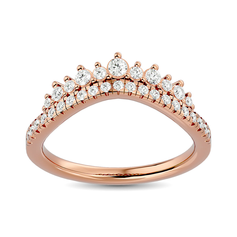 Diamond 1/3 Ct Tw Band In 14K Rose Gold