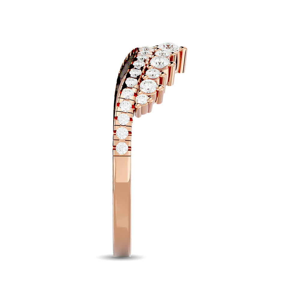 Diamond 1/3 Ct Tw Band In 14K Rose Gold