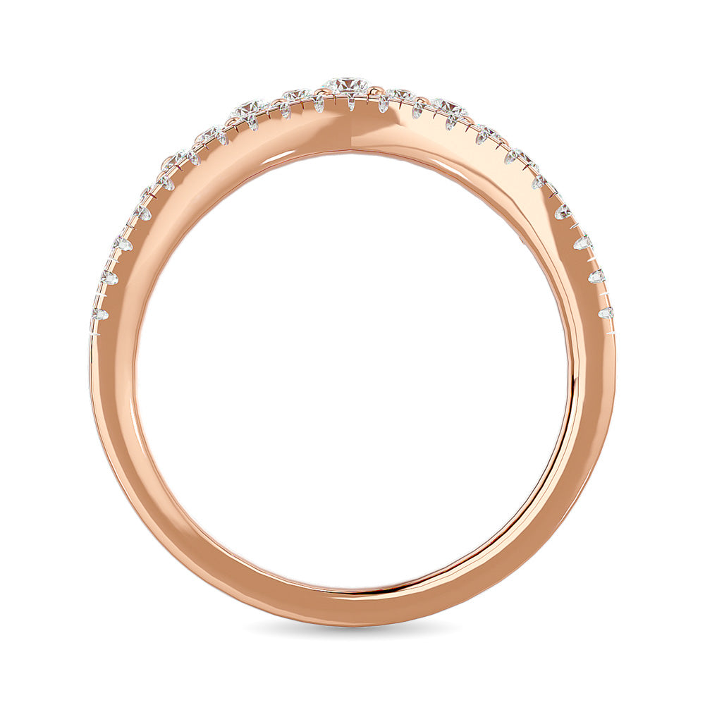 Diamond 1/3 Ct Tw Band In 14K Rose Gold