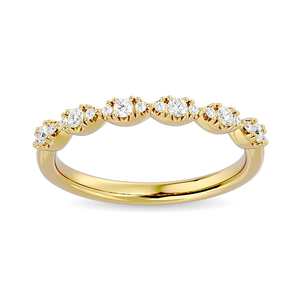 Diamond Stackable Band 1/5 Ct Tw In 14K Yellow Gold