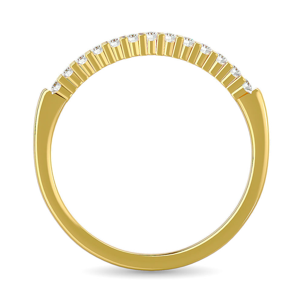 Diamond Wedding Band 1/6 Ct Tw In 10K Yellow Gold