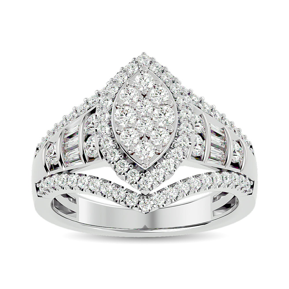 Diamond Engagement Ring 1 Ct Tw In 10K White Gold