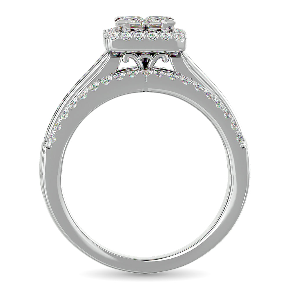 Diamond Engagement Ring 1 Ct Tw In 10K White Gold