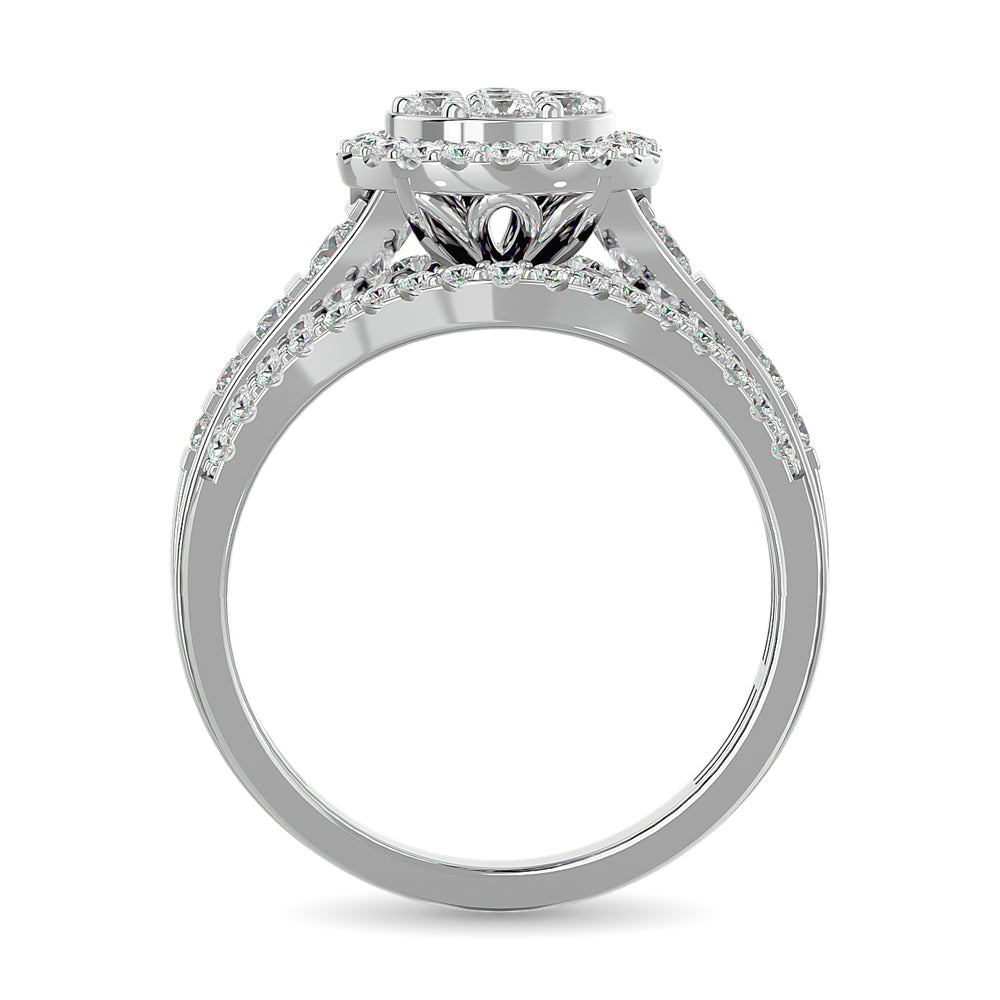 Diamond Engagement Ring 1 Ct Tw In 10K White Gold