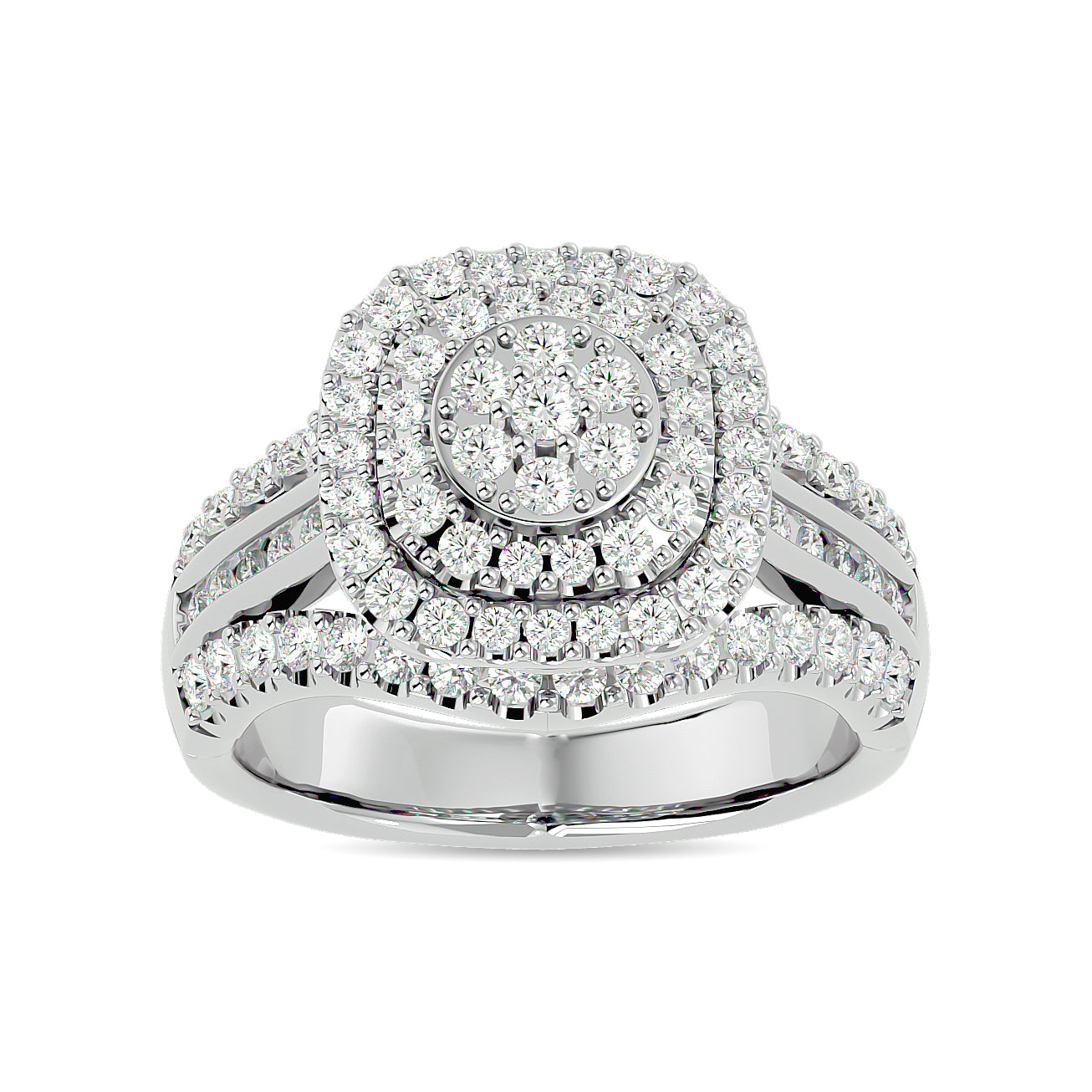 Diamond 1 1/4 ct tw Engagement Ring in 10K White Gold