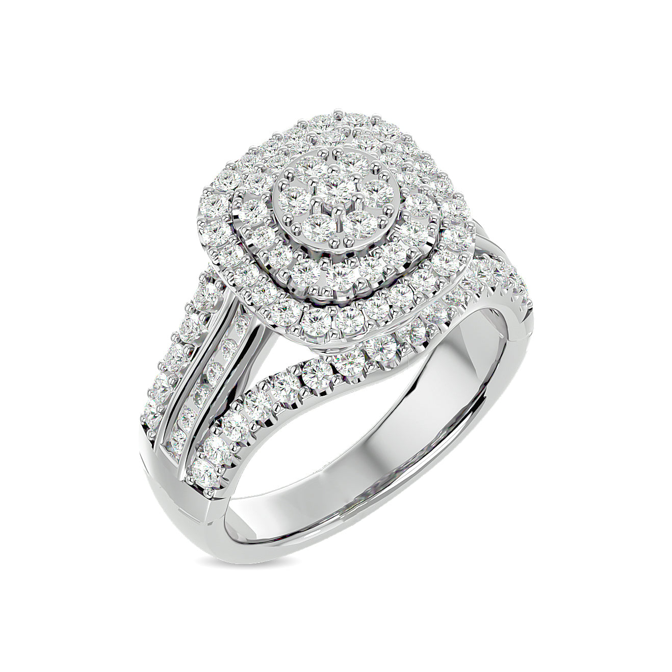 Diamond 1 1/4 ct tw Engagement Ring in 10K White Gold