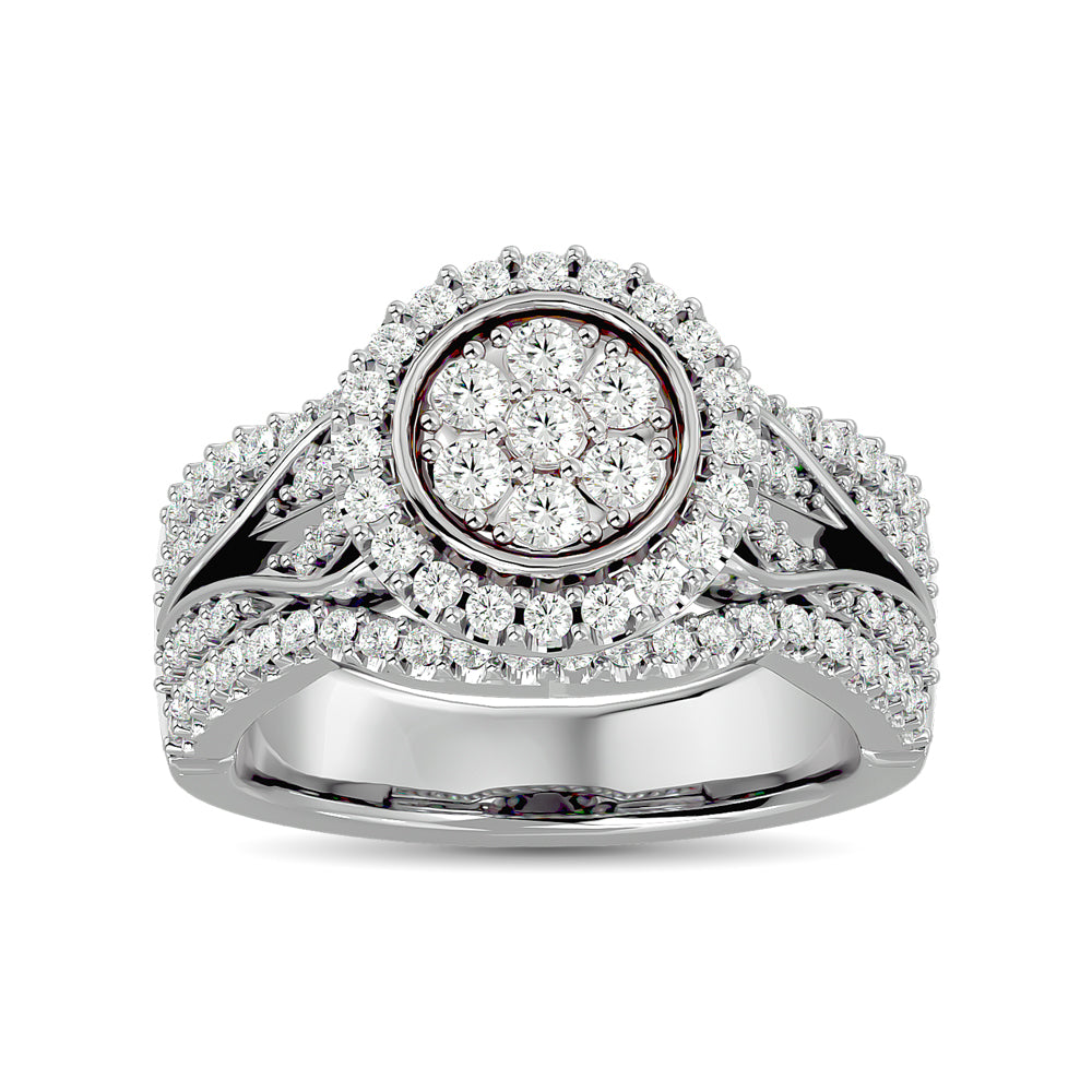 Diamond Engagement Ring 1 Ct Tw In 10K White Gold