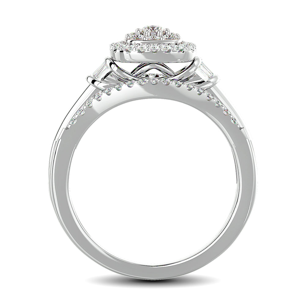 Diamond Engagement Ring 1/2 ct tw in 10K White Gold
