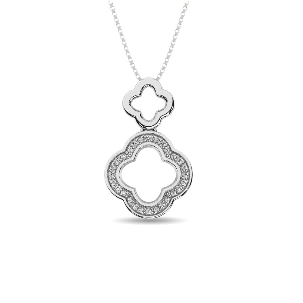 Diamond Fashion Pendant 1/20 Ct Tw In Sterling Silver