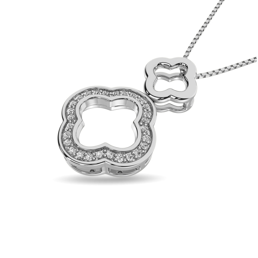 Diamond Fashion Pendant 1/20 Ct Tw In Sterling Silver