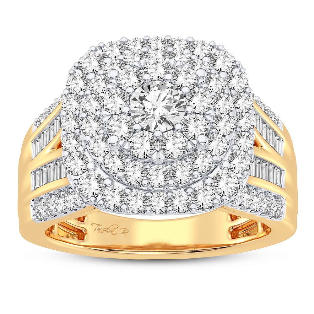 14K Yellow Gold Exquisite 1.50Ct Diamond Ring
