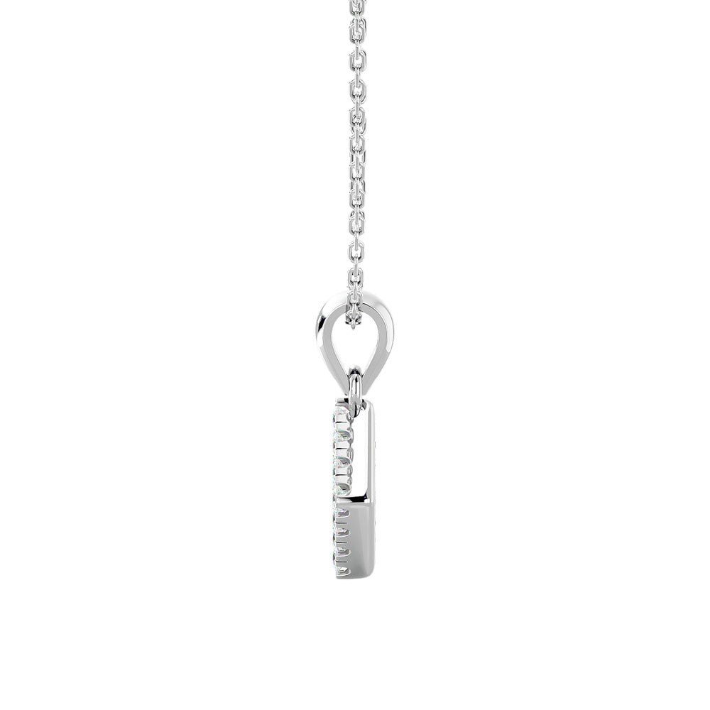 Diamond 1/5 Ct Tw Fashion Pendant In 10K White Gold