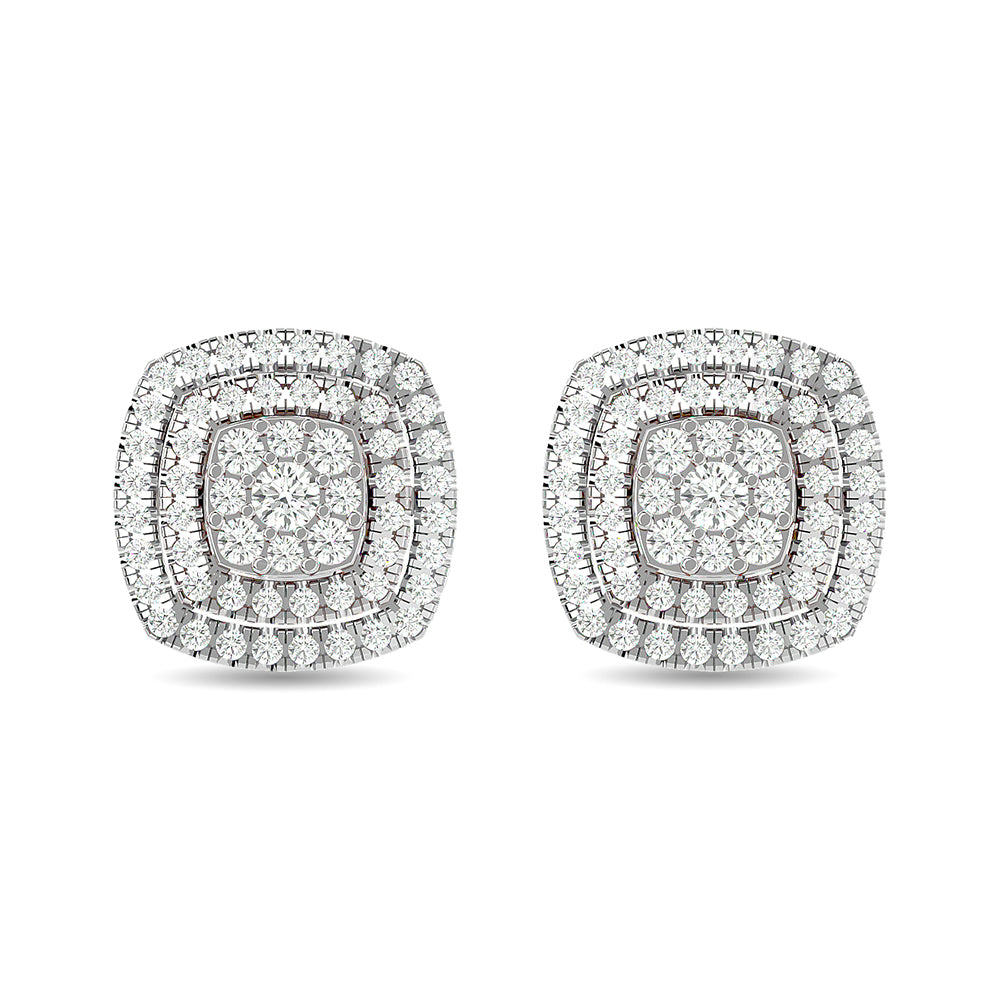 Diamond 5/8 Ct Tw Fashion Earrings In 10K White Gold
