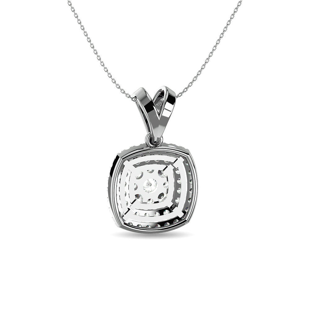 Diamond 1/2 Ct Tw Fashion Pendant In 14K White Gold