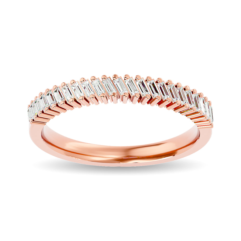 Diamond Ladies Band 1/4 Ct Tw In 14K Rose Gold