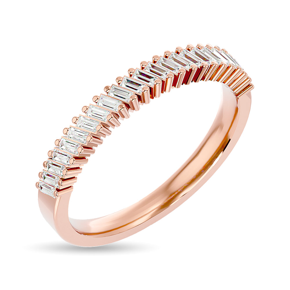 Diamond Ladies Band 1/4 Ct Tw In 14K Rose Gold