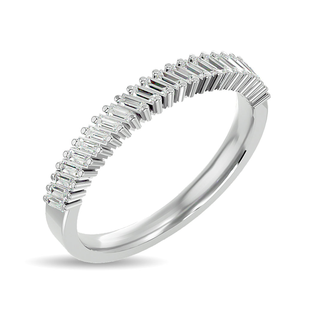 Diamond Ladies Band 1/4 Ct Tw In 14K White Gold