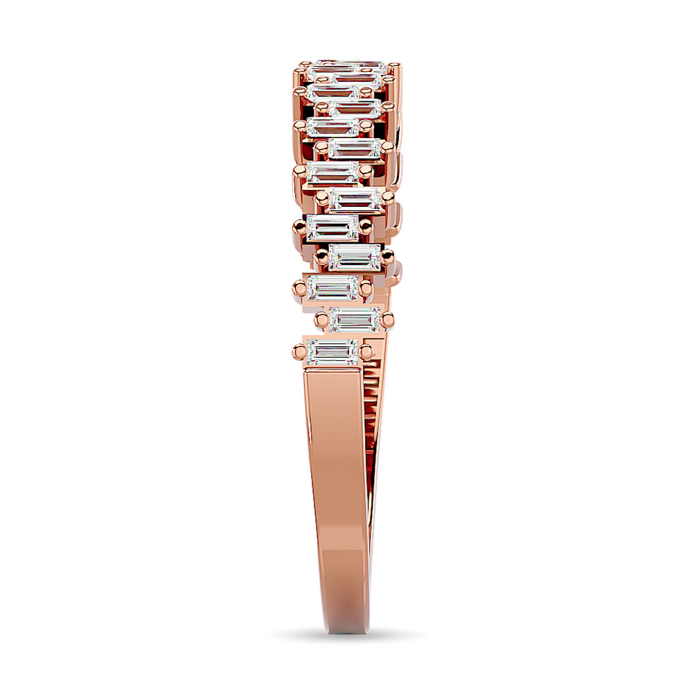 Diamond Ladies Band 1/4 Ct Tw In 14K Rose Gold