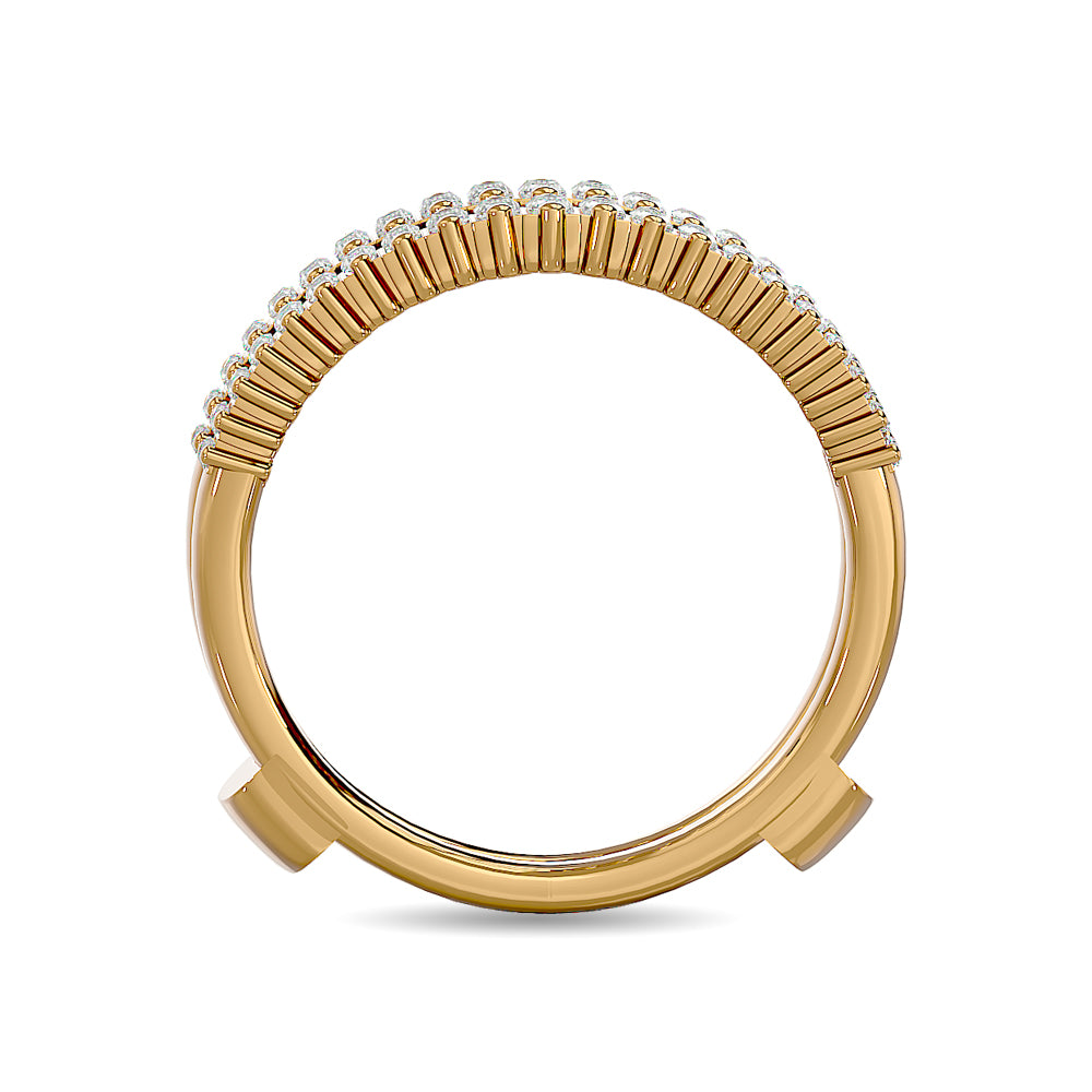 Diamond Guard Ring 5/8 ct tw in 14K Yellow Gold