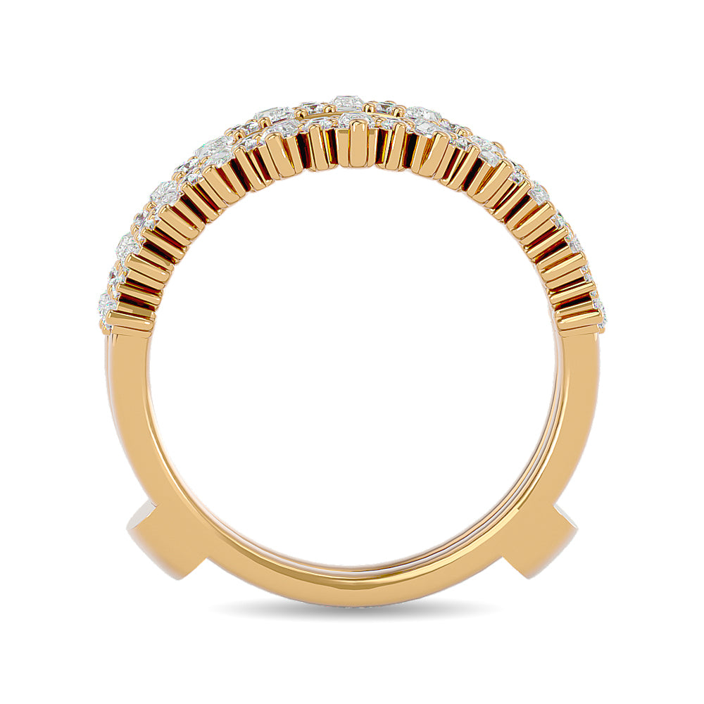 Diamond 7/8 Ct Tw Guard In 14K Yellow Gold