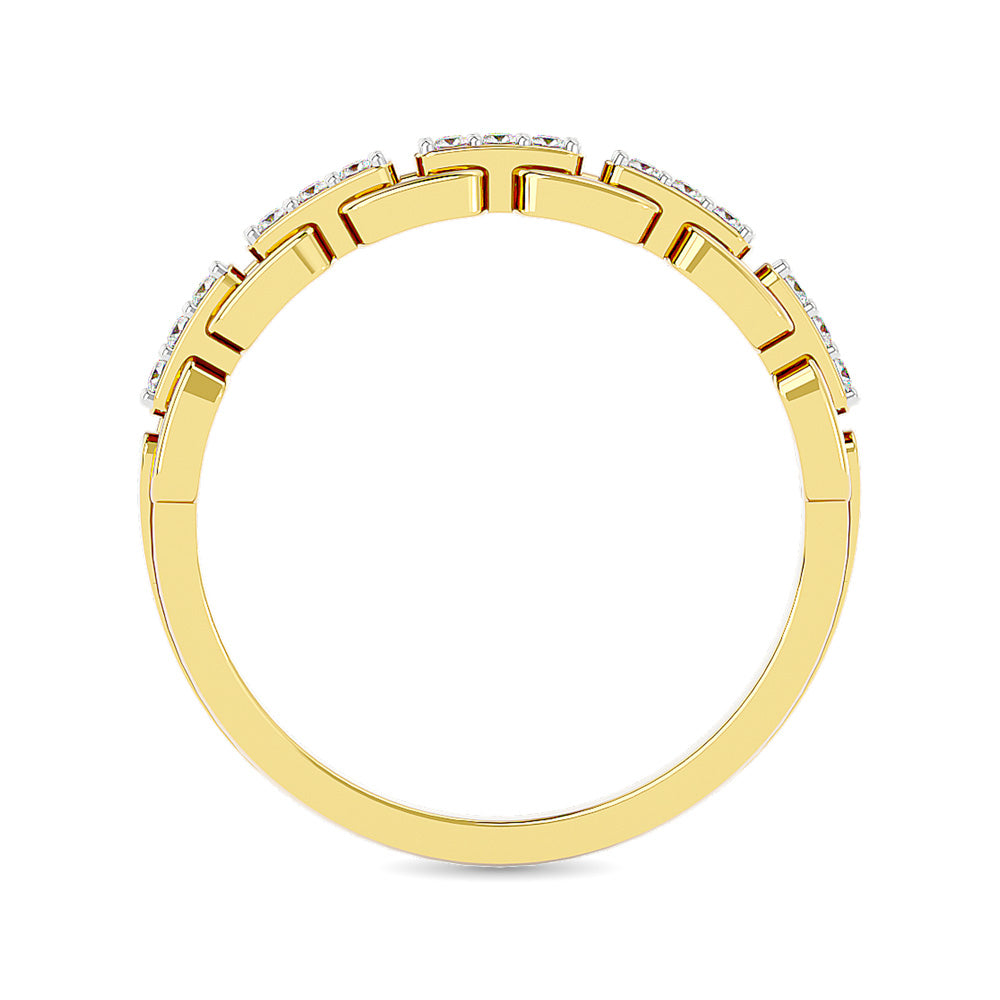 Diamond 1/10 Ct Tw Ladies Band In 10K Yellow Gold