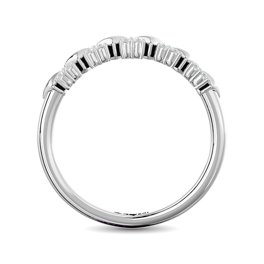 Diamond Stackable Band 1/10 ct tw in 10K White Gold