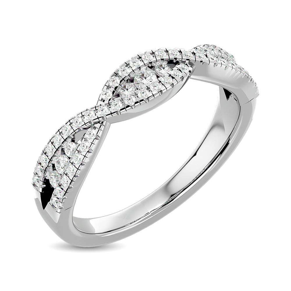 Diamond 1/3 Ct Tw Stackable Band In 14K White Gold