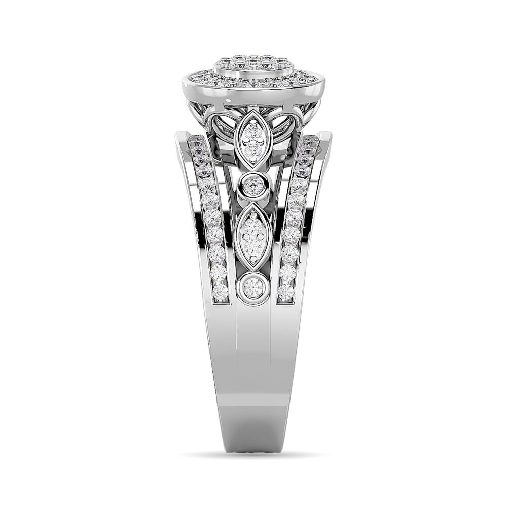 Diamond Engagement Ring 1/2 ct tw in 10K White Gold