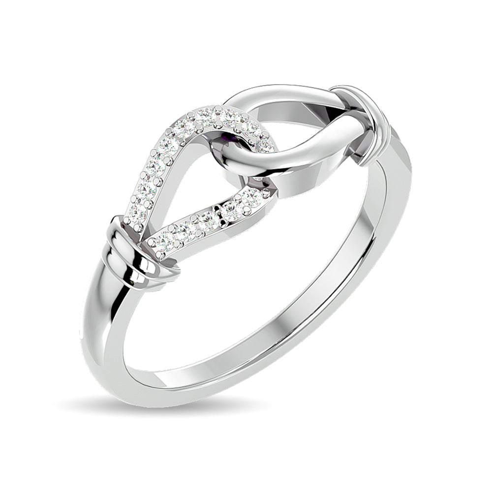 Diamond Fashion Ring 1/6 Ct Tw In 10K White Gold