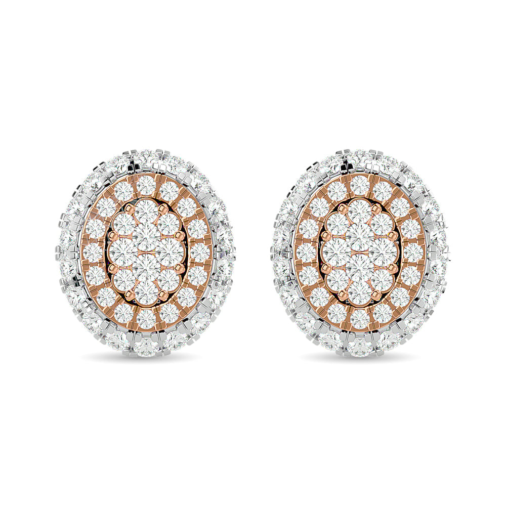 Diamond 5/8 Ct.Tw. Fashion Earrings in 14K Two Tone Gold