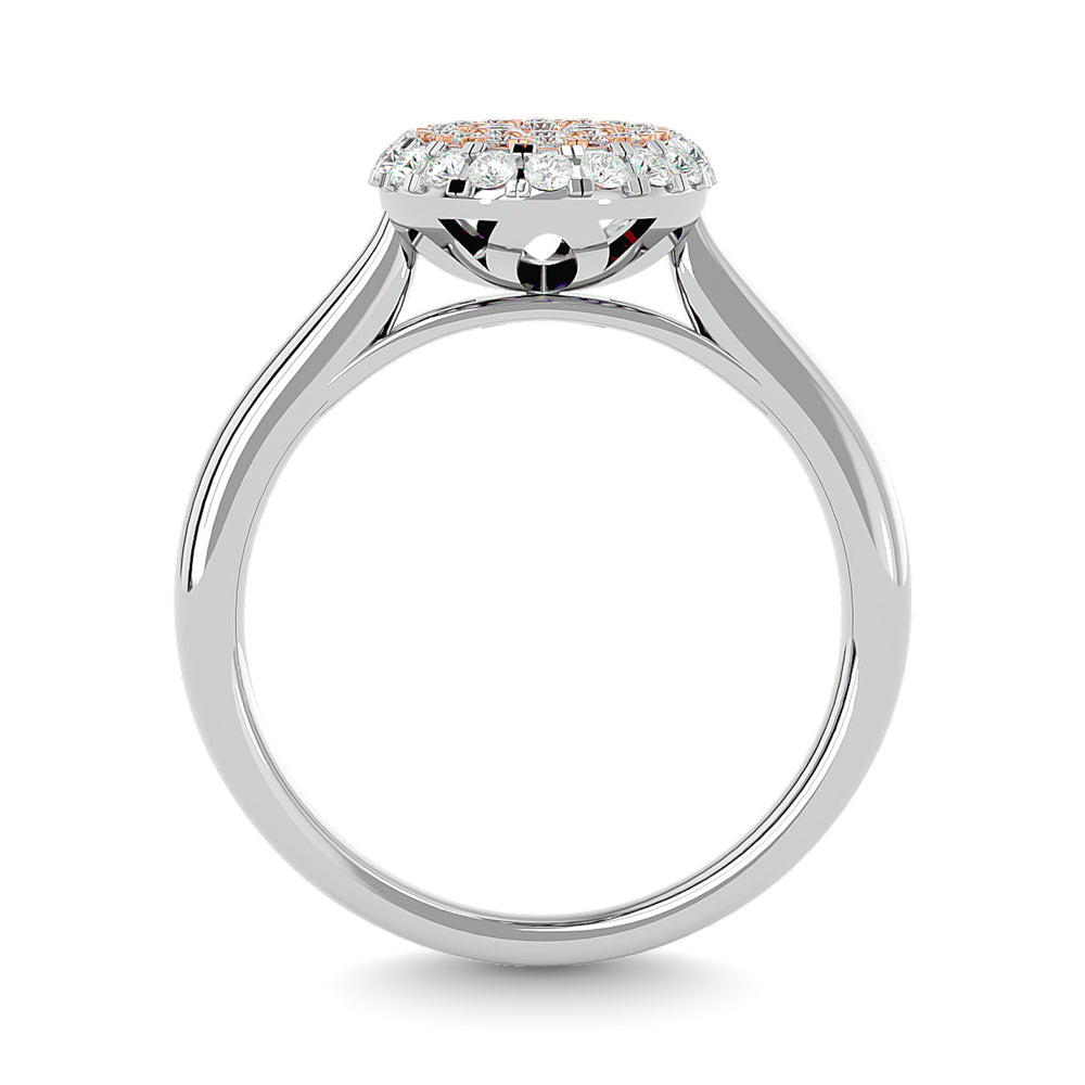 Diamond 1/2 Ct.Tw. Cluster Ring in 14K Two Tone Gold