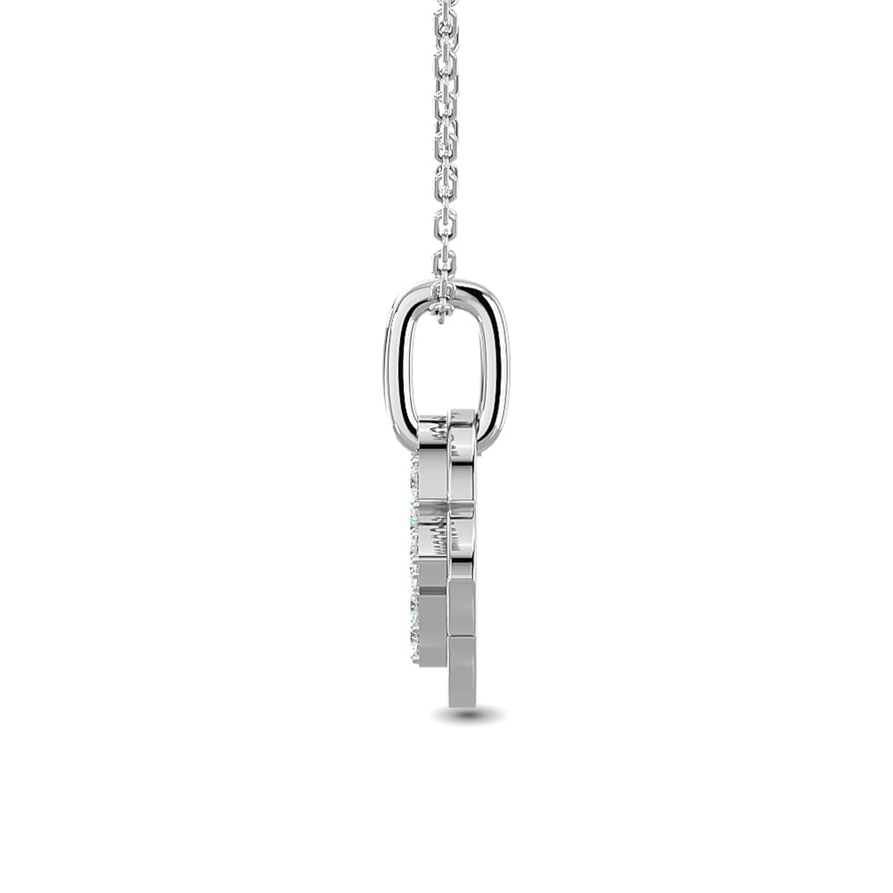 10Kt White Gold 1/10Ct Tw Diamond Pendant