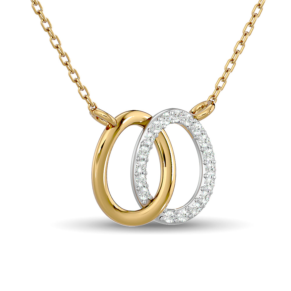 10Kt White Gold 1/6Ct Tw Diamond Neckpiece