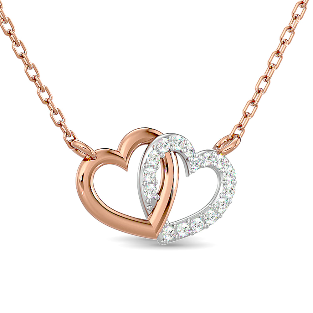 10Kt White Gold 1/6Ct Tw Diamond Neckpiece