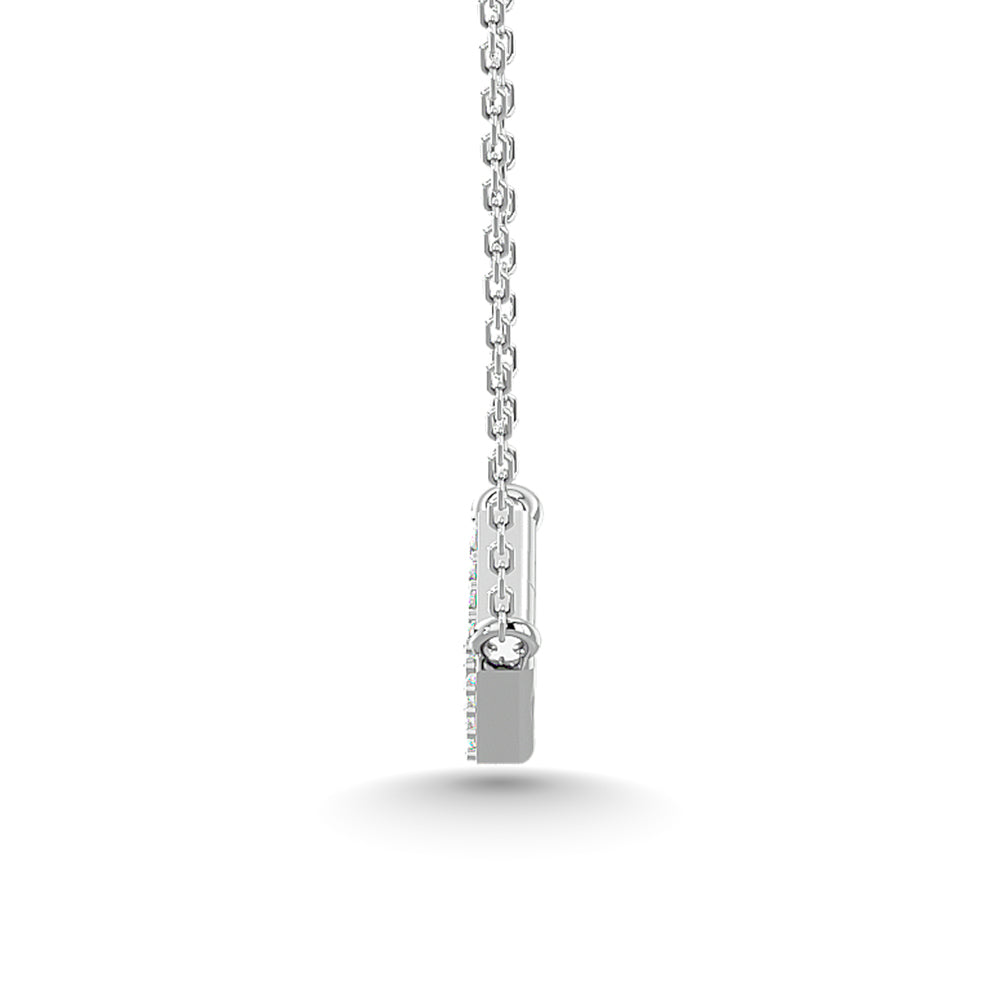 Diamond 1/10 Ct.Tw. Fashion Necklace In 10K White Gold