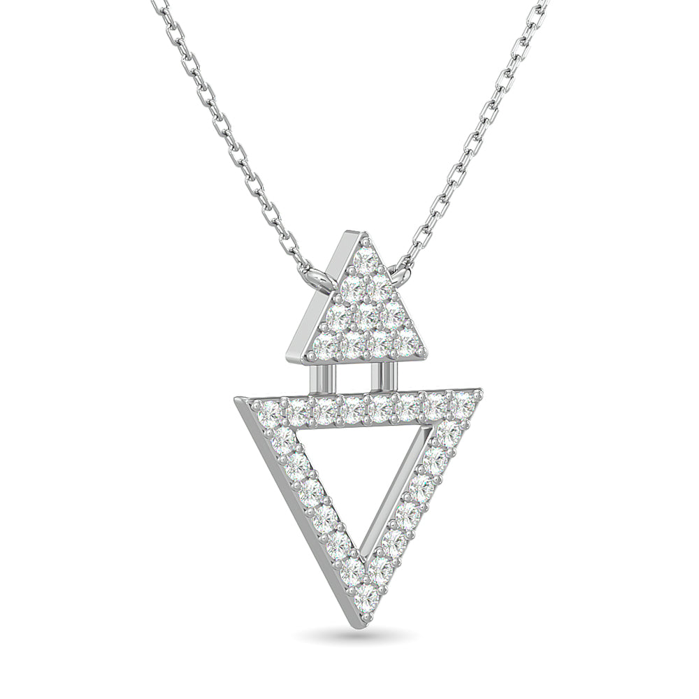 10Kt White Gold 1/6Ct Tw Diamond Neckpiece