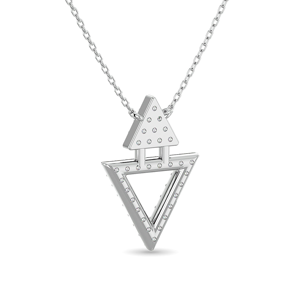 10Kt White Gold 1/6Ct Tw Diamond Neckpiece