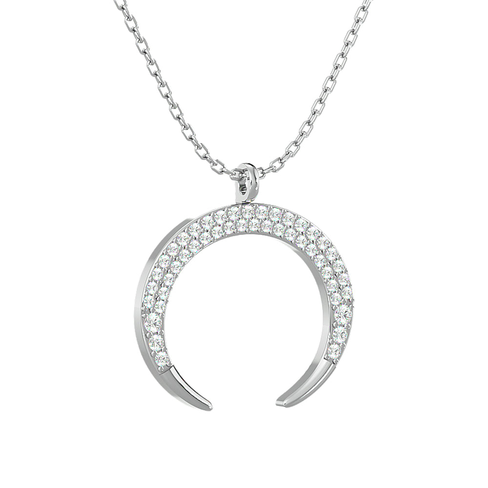 10Kt White Gold 1/4Ct Tw Diamond Pendant