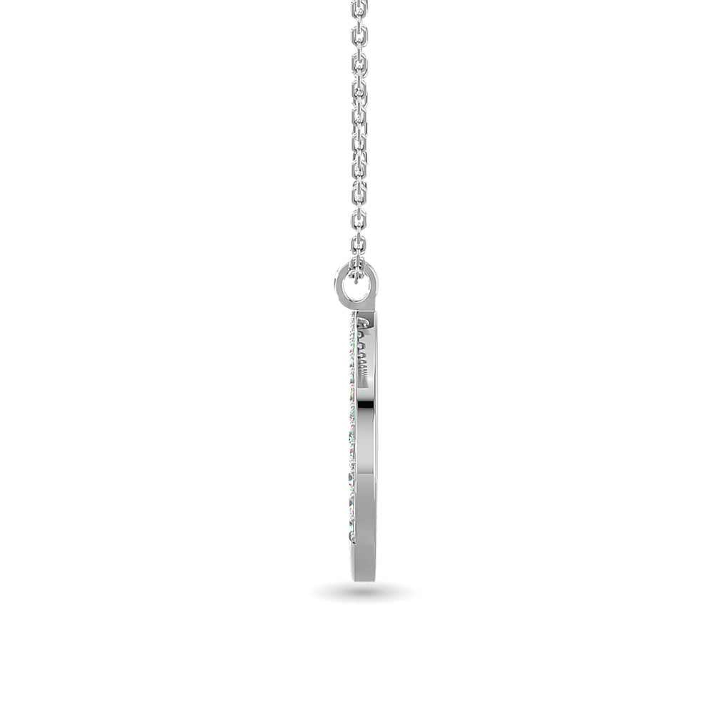 10Kt White Gold 1/4Ct Tw Diamond Pendant