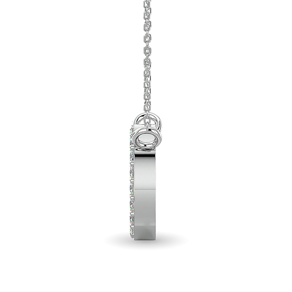 10Kt White Gold 1/12Ct Tw Diamond Pendant