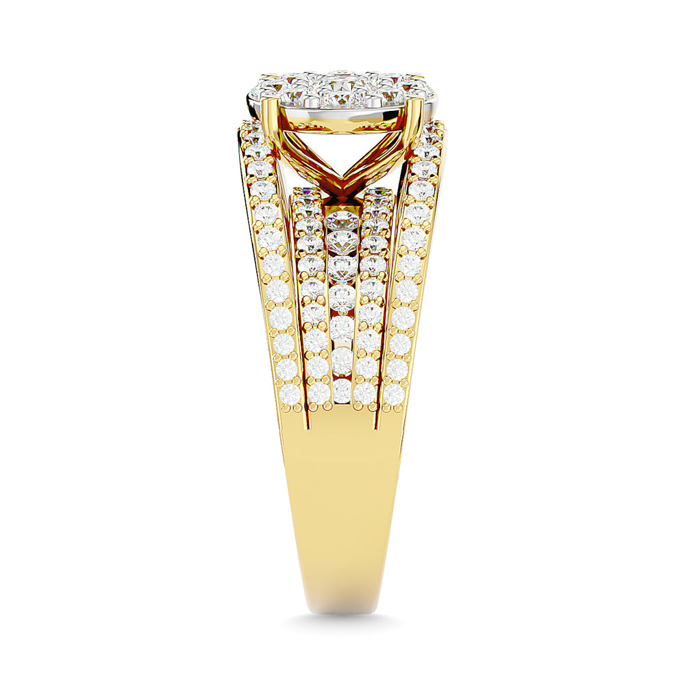 Diamond 1 1/2 Ct.Tw. Engagement Ring in 14K Yellow Gold