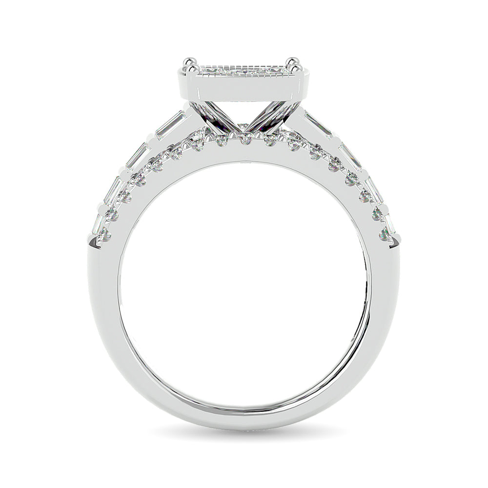 Diamond Engagement Ring 1 1/2 ct tw in 10K White Gold