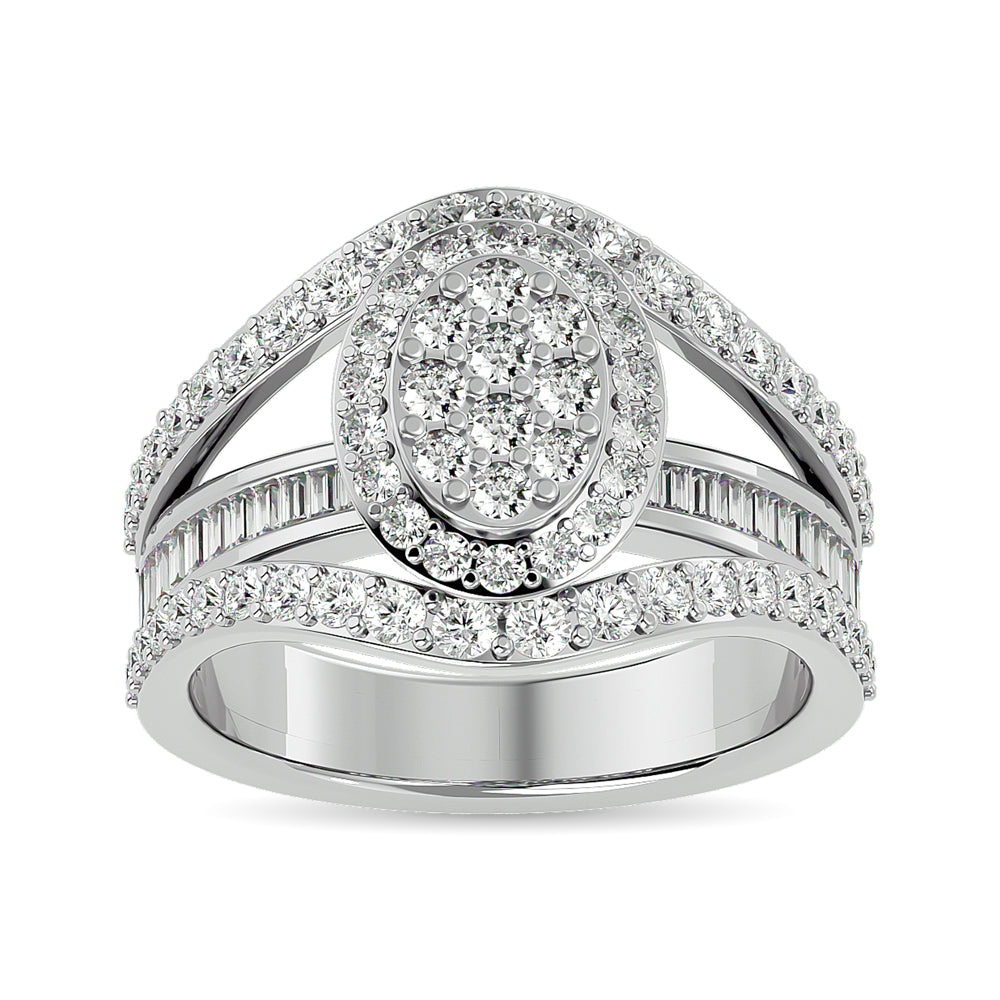 Diamond Engagement Ring 1 1/2 Ct Tw In 14K White Gold