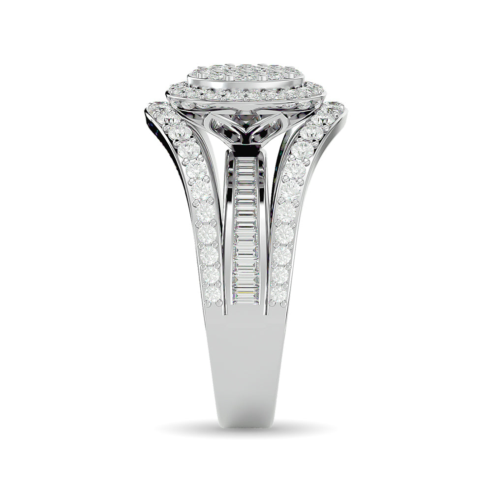 Diamond Engagement Ring 1 1/2 Ct Tw In 14K White Gold