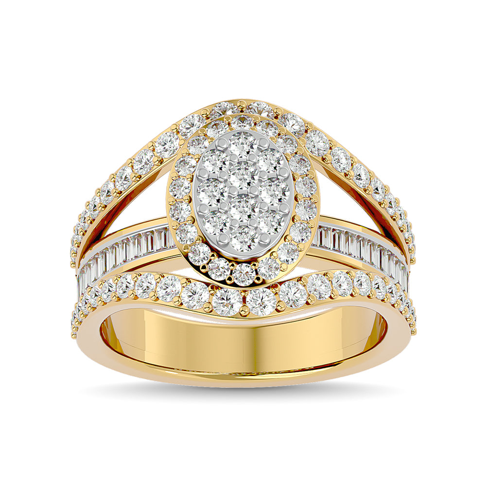 Diamond 1 1/2 Ct.Tw. Engagement Ring In 14K Yellow Gold
