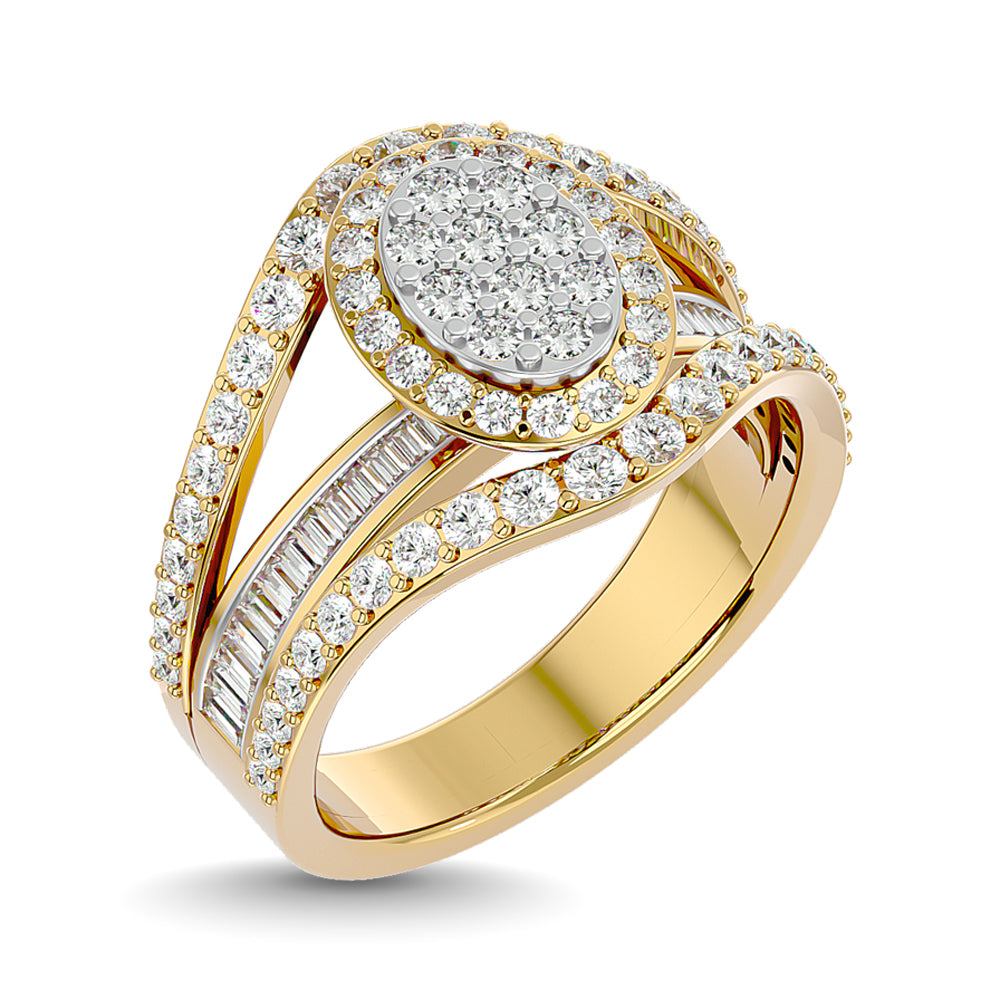 Diamond 1 1/2 Ct.Tw. Engagement Ring in 14K Yellow Gold