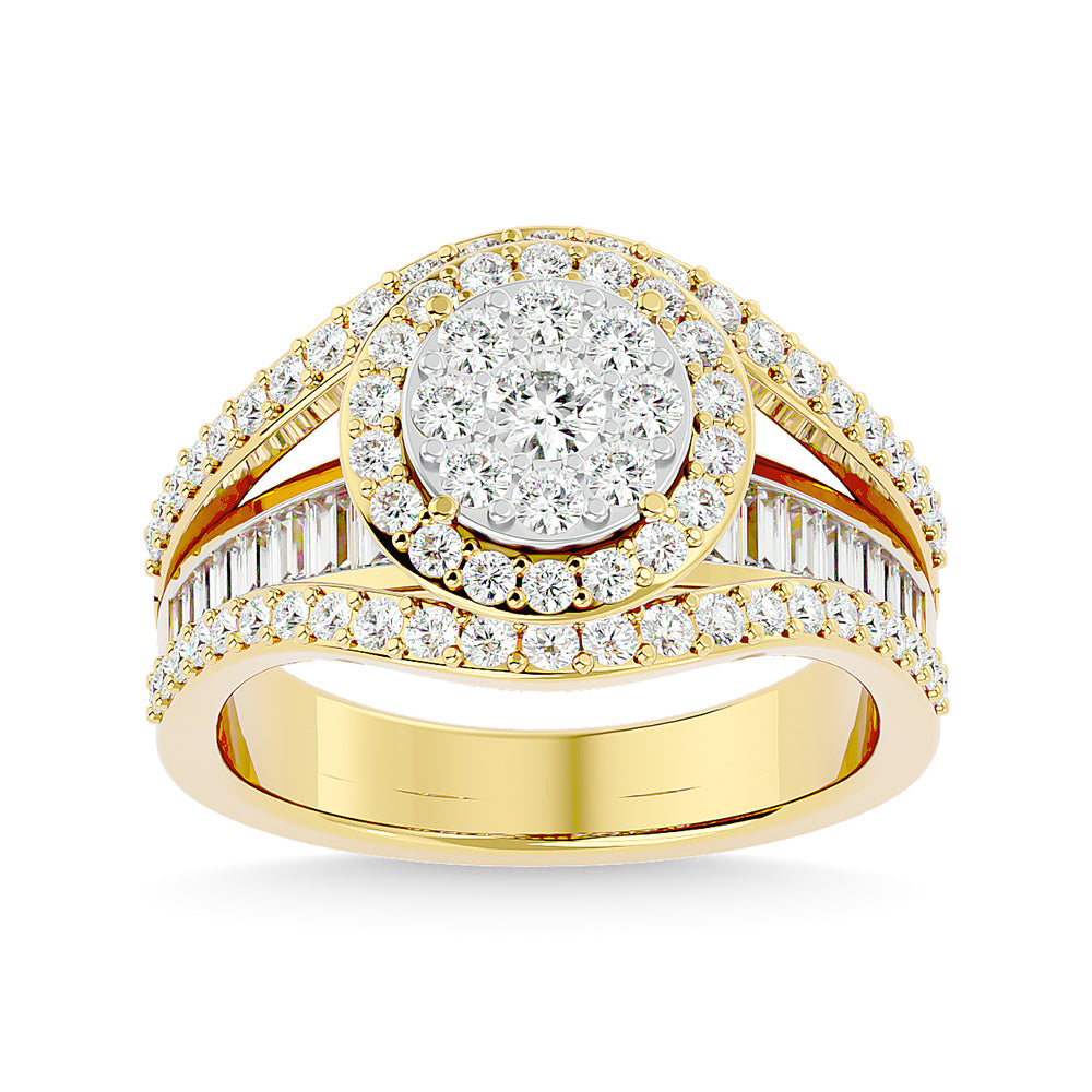 Diamond 1 1/2 Ct.Tw. Engagement Ring in 14K Yellow Gold