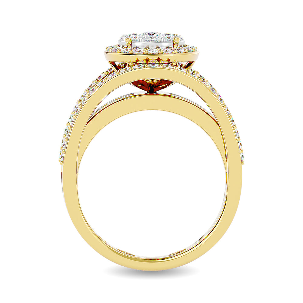 Diamond 1 1/2 Ct.Tw. Engagement Ring in 14K Yellow Gold